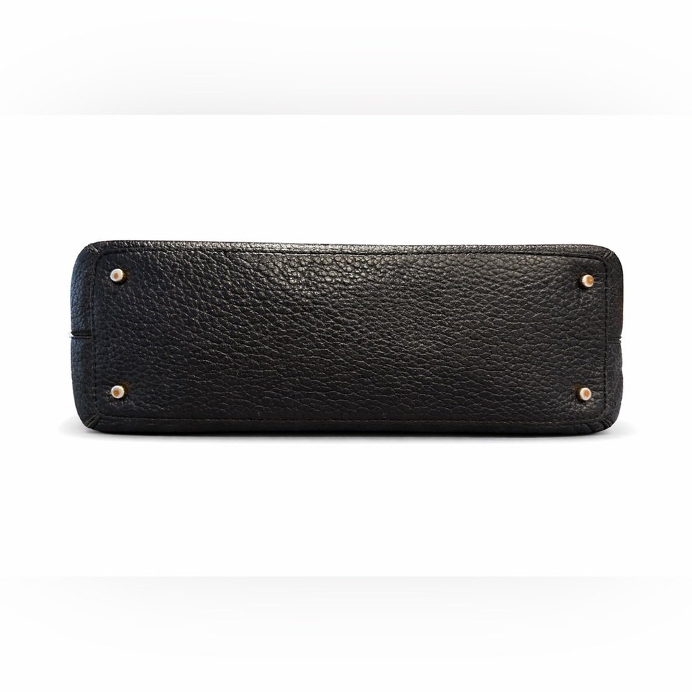 Kate Spade Wellesley Alessa Black Pebbled Leather Satchel – Hand Painted 1 of 1 - Picture 5 of 16